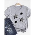 thumbnail image 3 of Camiseta básica para mujer, ropa estampada, camiseta de leopardo, corazón de amor, tendencia, Top bonito de verano, Camiseta estampada de manga corta a la moda, 3 of 5