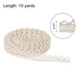 thumbnail image 2 of Unique Bargains Lace Ribbon 10 Yards 0.51 Inch Cotton Lace Trim for Craft,Gift Wrappers,Headbands,Beige Style 8, 2 of 5