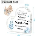 thumbnail image 5 of Thank You Gifts for Women, Men, Nurse Gifts - Acrylic Heart Thank You Gift Appreciation Gifts for Teacher Coworkers Principal Volunteer Nurse Doctor Preceptor Supervisor 3.9x3.9 Inch, 5 of 6