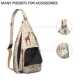 thumbnail image 2 of Boho Giraffe Backpack for Women – Chic Watercolor Animal Print Drawstring Bag – Stylish, Lightweight, and Travel-Ready, 2 of 4