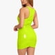 thumbnail image 5 of Gibobby Vestidos Casuales para Mujer Moda mujer sólido cuello en U sin mangas cuero Mini bolso Hip Night Club vestido(Verde,XL), 5 of 5