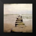 thumbnail image 2 of Kimberly, Allen 20x20 Black Modern Framed Museum Art Print Titled - Dusk at the Beach, 2 of 5