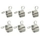 thumbnail image 1 of Anillo de bucle de ganchillo para dedos Uxcell, 3 juegos de anillo de tensión de hilo de metal ajustable, plateado, 1 of 6