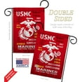 thumbnail image 2 of Breeze Decor BD-MI-G-108405-IP-BO-D-US18-MC 13 x 18.5 in. USMC Americana Military Impressions Decorative Vertical Double Sided Garden Flag, 2 of 3