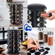 thumbnail image 5 of Especiero Giratorio 360º, Organizador para Cocina, Especiero con 20 Frascos de Vidrio, 5 Niveles, Especie de Cocina, Estante Organizador de Especias, 34 * 22 * 22 cm (Negro), 5 of 10