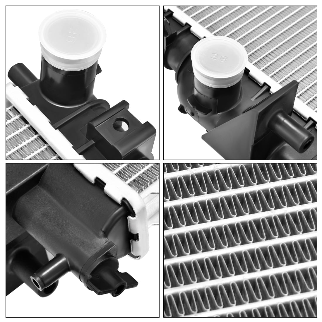 Ledkingdomus Radiator Compatible with 2005-2014 Ford Mustang 3.7L 4.0L 5.0L 4.6L 5.0L V6 V8