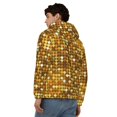 thumbnail image 4 of Honeii Bright Shiny Golden Print Hoodies for Men, Pullover & Full Zip, Breathable Zip up Hoodie, Sweatshirt-Small, 4 of 5