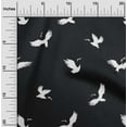thumbnail image 2 of oneOone Polyester Spandex Black Fabric Bird Fabric For Sewing Printed Craft Fabric By The Yard 56 Inch Wide, 2 of 4