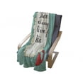 thumbnail image 4 of Tea Soft Flannel Fleece Throw Blanket, There is Always Time for Tea Typography Design Friendly Pop Art Retro Style, Cozy Plush for Indoor and Outdoor Use, 70" x 90", Turquoise Ivory Red, by Ambesonne, 4 of 6
