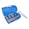 thumbnail image 1 of Professional 25 Notes Glockenspiel Xylophone Percussion Instrument Early Educational Teaching Instrument with Plastic Case 2, 1 of 8