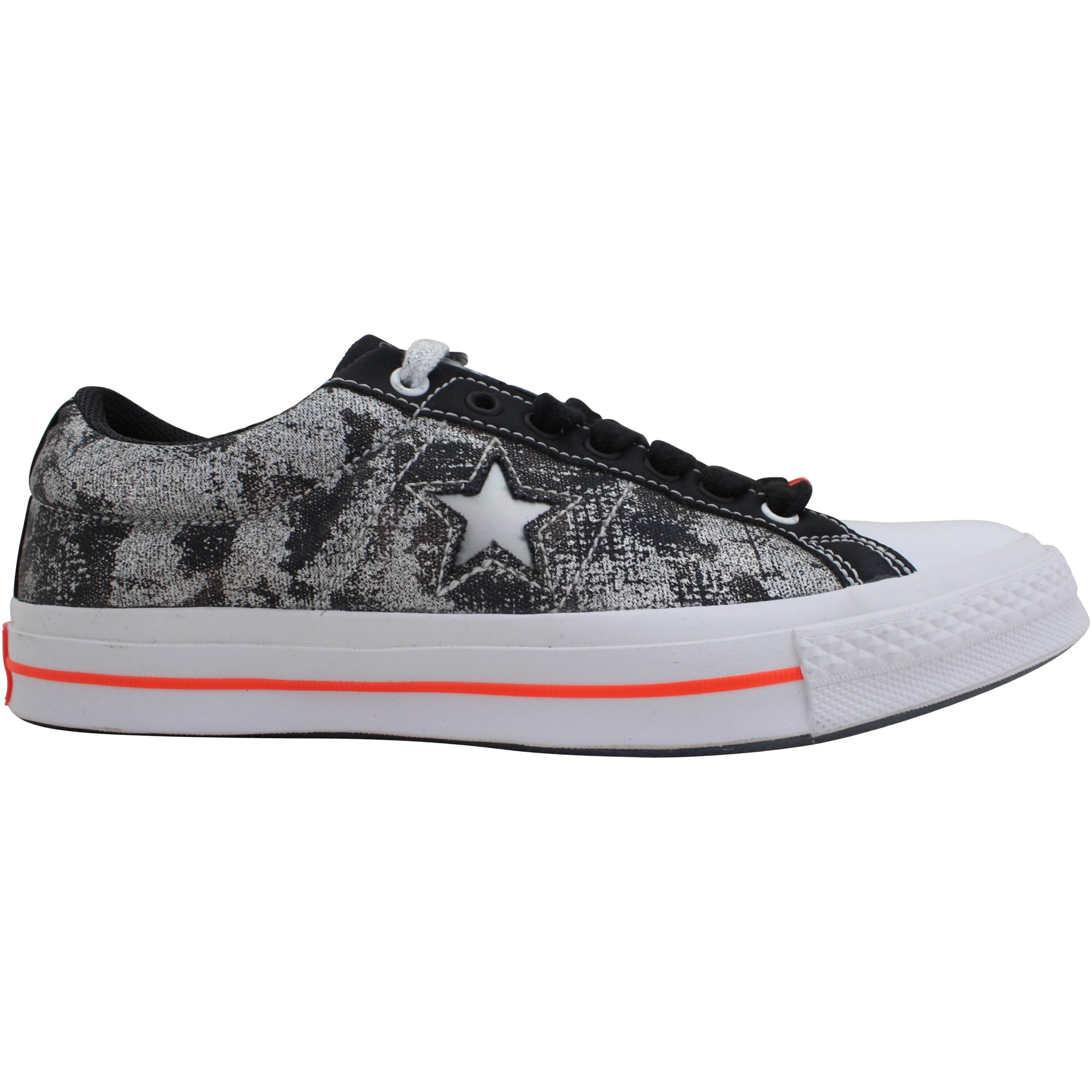 Converse One Star Almost Black/White 165743C Men's 12 Medium - Walmart.com