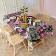 thumbnail image 5 of Pioneer Flower Floral Print Pattern Rectangle Tablecloth 60"x102",Waterproof Polyester Rectangle Table Cloth, Wipeable Spillproof Polyester Tablecloth for Dining, Camping, Indoor and Outdoor, 5 of 6
