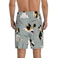 thumbnail image 3 of Kdxio Funny Beagle Active Dog Print Mens Sleep Shorts Bottoms Soft Comfy Pajama Wear Pants with Drawstring Pockets, 3 of 7