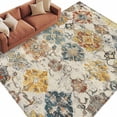 thumbnail image 2 of Farmhouse Morocco Large Area Rug 8x10 FT, Non Slip Living Room Throw Carpet, Boho Abstract Shabby Texture Art Washable Soft Indoor Outdoor Carpet Non-Shedding Rug for Bedroom Dining Room, 2 of 9