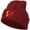 Maroon, variant on Spain ESP Flag Embroidered Long Beanie - Black OSFM
