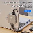 thumbnail image 2 of m.2 NVME 2230 Solid State Drive Box Magnetic 8-in-1 Multifunctional Docking Station 4K HDMI+TF Card Reader+PD100W+Type-C 3.2 for External Mobile Phone Tablet Notebook Converter Hub, 2 of 7