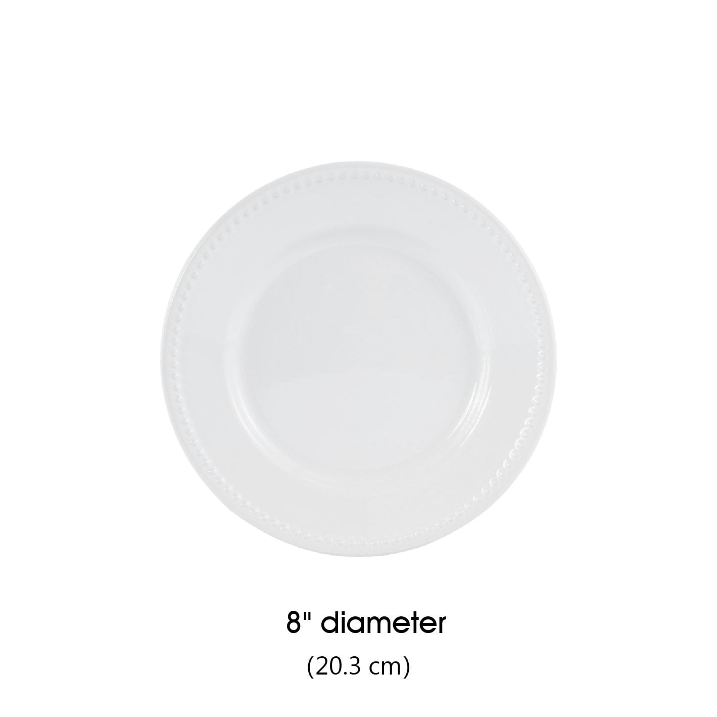 Mainstays 8in Brynn White Stoneware Salad Plate - Walmart.com