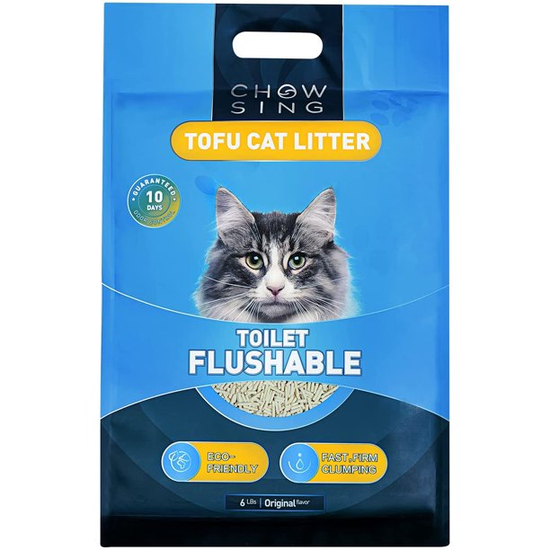 Nourse CHOWSING Tofu Litter 6LB Tofu Cat Litter DustFree Clumping Cat