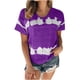 thumbnail image 2 of Fiudx Camisetas para Mujer Camiseta Estampada a La Moda para Mujer, Blusa de Manga Corta, Tops Informales con Cuello Redondo, 2 of 3