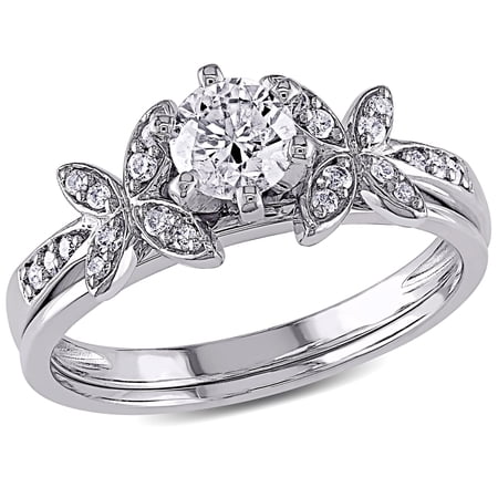 Everly Women's Diamond 10k White Gold Bridal Set