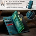thumbnail image 2 of Dteck for Samsung Galaxy A13 5G Cae, Galaxy A13 5G Wallet Case for Women Men, Durable PU Leather Magnetic Flip Lanyard Strap Wristlet Zipper Card Holder Wallet Magnetic Detachable Phone Cover,Green, 2 of 9