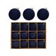 thumbnail image 1 of WAITLOVER Bolas de terciopelo decorativas navideñas, paquete de 12 bolas de plástico flocadas inastillables de 2,4 pulgadas, decoración colgante navideña, 1 of 7