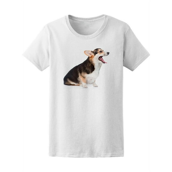 Welsh Corgi Sitting In Profile T-Shirt Women -Image by Shutterstock, Female XX-Large
