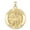 Solid 14K Yellow Gold, variant on Saint Gregory Religious Medal Necklace Pendants - 1 inch Size of a Quarter -Sterling Silver