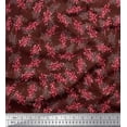 thumbnail image 1 of Soimoi Poly Georgette Fabric Berries Fruits Print Sewing Fabric Yard 42 Inch Wide, 1 of 1