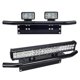 thumbnail image 3 of Soporte de montaje de placa de matrícula delantera de automóvil, ajuste universal negro, soporte de foco LED para rejilla delantera para automóviles, 3 of 5