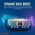 thumbnail image 6 of Memorex MX-BCD100(L) Retro Style Top Loading CD Player | Portable AM/FM Stereo Receiver with Programmable Memory, Red LED Display, and Foldable Carrying Handle (Blue), 6 of 7