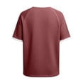 thumbnail image 4 of Camisas de Manga Larga para las Mujeres de Ajuste Suelto No Se Aplica Aquí, Tops de Manga Corta para las Mujeres de Ajuste Suelto No Incluido, Camisa de Bloque de Color para Hombre, 4 of 7