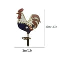 thumbnail image 6 of Metal Patriotics Rooster Statue 4th of July Iron Rustics Yard Signs Garden Decor Garden Statues Ornaments for Backyard Kitchen Lawn Red White and Blue Decorations, 6 of 6