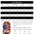 thumbnail image 3 of Wutalume Women's 3/4 Sleeve American Flag Top - Stars and Stripes Independence Day Print V-Neck T-Shirt, 4th of July Outfits for Women, 3/4 Length Sleeve Womens Tops,White L, 3 of 7