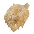 thumbnail image 6 of HEATSHAKING Tiger Head Sculpture Golden Resin Wall Hanging 1Pcs 8.9X7.7X3.7In, 6 of 8