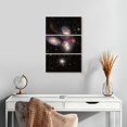 thumbnail image 2 of Elephant Stock James Webb's Stephan's Quintet Wall Art - Vertical Multi Panel Canvas - Living Room Wall Decor - Astronomy & Space Multi Panel - Black And Gray Decor By Nasa - 14" x 23", 2 of 4