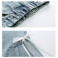 thumbnail image 5 of NAISIBABY Girls Flare Jegging Jeans, Stretchy Cute with Pockets High Rise Kids Casual Denim Pants Blue Size 7-8, 5 of 7