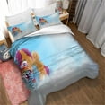 thumbnail image 1 of Pony Double Duvet Cover Set, Unicorn Microfiber Bedding Set Breathable Duvet Cover With Zipper Closure And 2 Pillowcases ), 1 of 5