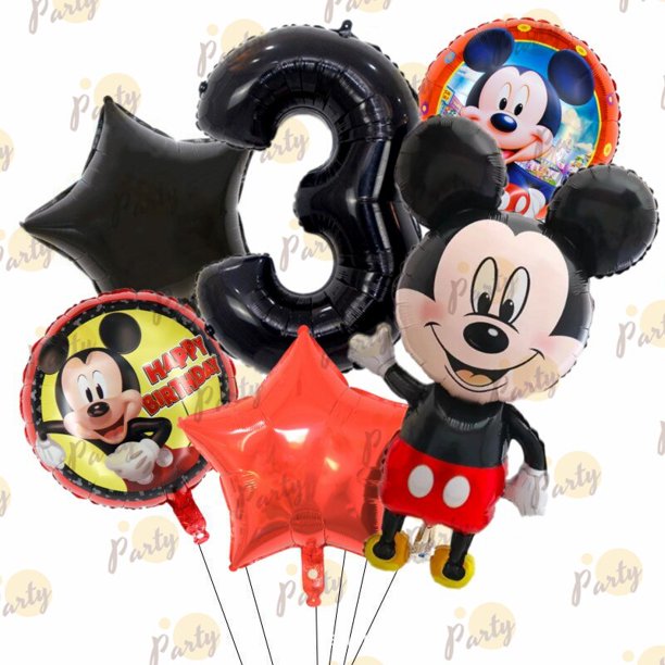Disney Mickey Mouse Birthday Party Decoration Mickey Balloon Disposable Tableware Backdrops Baby Shower Kids Boys Party SuppliesChina Gao Jinjia LED