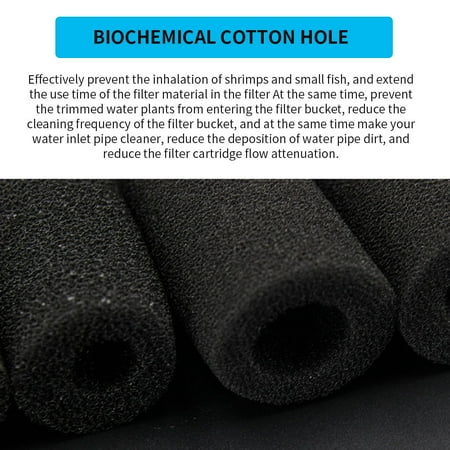Hemobllo Thick Aquarium Filter Sponge Roll – Biochemical Filter Media, Cut-to-Size For Fish Tanks