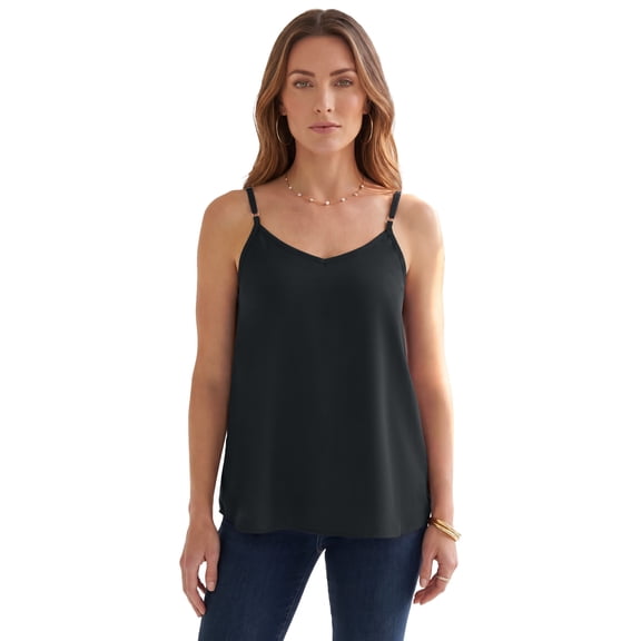 Roaman's Women's Plus Size V Neck Cami