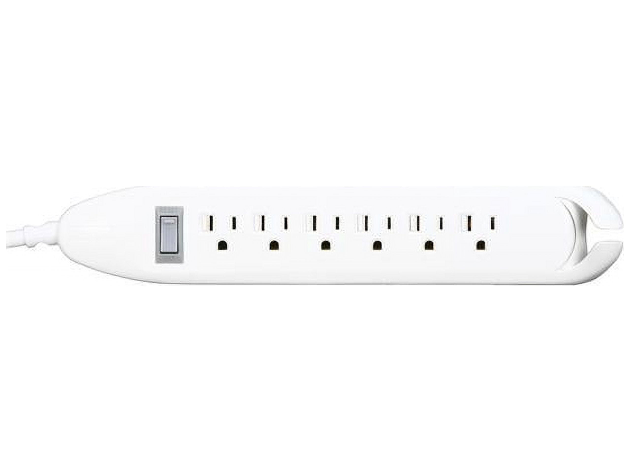 Belkin Power Strip, 6 Outlets, 12 ft Cord, White
