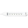 thumbnail image 2 of Belkin Power Strip, 6 Outlets, 12 ft Cord, White, 2 of 4