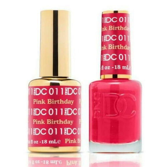 DND - DC Duo Soak off Gel & Matching nail polish - 011 Pink Birthday
