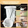thumbnail image 4 of Ultra Fine Mesh Strainer Bags, Reusable Mesh Filter Bags with Stainless Steel Handle Frame for Nut Milk, Coffee, Milk, Butter, Juice and Fresh Cheese, 4 of 8