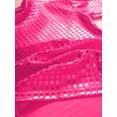 thumbnail image 5 of Kaerm Boys Girls Sparkly Sequins Metallic Long Sleeve Top T-Shirt Modern Jazz Hip Hop Stage Hot Pink 110, 5 of 7