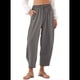 thumbnail image 2 of Pantalones Rectos Holgados Informales de Algodón y , Color Gris XXXL, 2 of 5