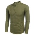 thumbnail image 4 of COOFANDY Men's Cotton Linen Shirts Long Sleeve Casual T-Shirts Hippie Summer Beach Tops, 4 of 6