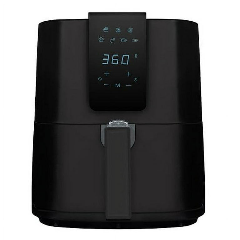 Emerald 5.2L Air Fryer 1800 Watts - Digital LED Touch Display - Removable  Basket & Pan - Adjustable Temperature & Timer - Black in the Air Fryers  department at