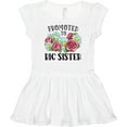 thumbnail image 3 of Inktastic Promoted to Big Sister with Flowers Girls Baby Dress, 3 of 5